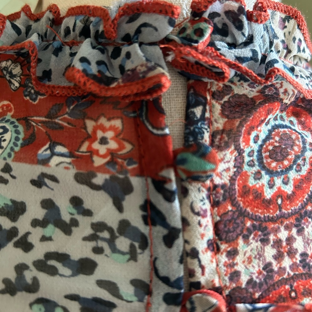 NWT Olivaceous Patchwork Open Back Minidress Smal… - image 3